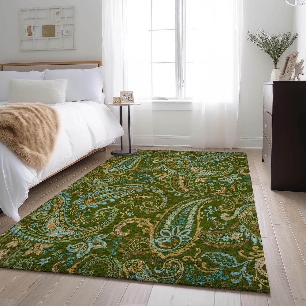 Premium Washable Super Soft Traditional Paisley Mayfield Rug