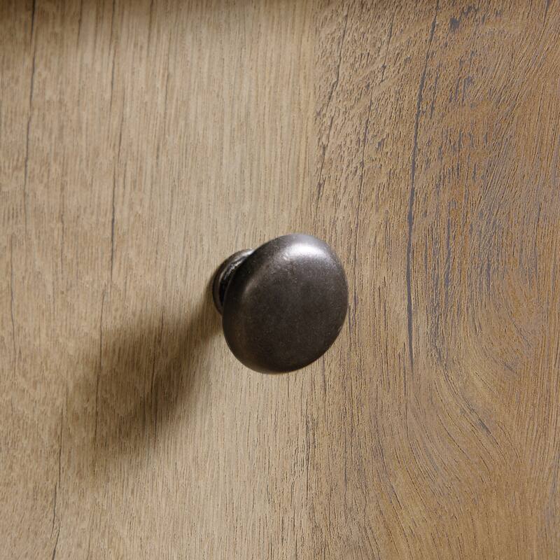 Wood Spacious Desk with Drawer and Cabinet, Brown