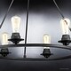 preview thumbnail 4 of 5, Luxury Industrial Chic Chandelier, 27.5"H x 28"W, with Vintage Style, Charcoal Finish by Urban Ambiance