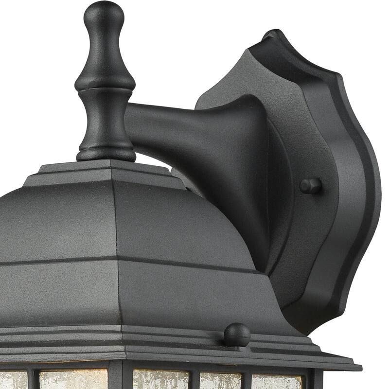 Whitby 12'' High 1-Light Outdoor Sconce - Satin Black - 12 inch Tall