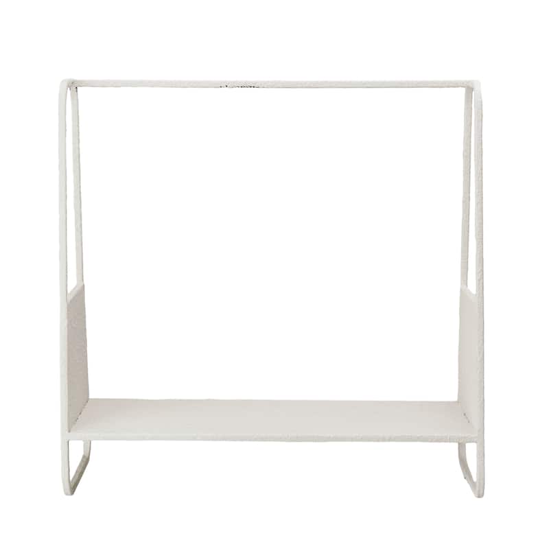 Textured Metal Storage Rack