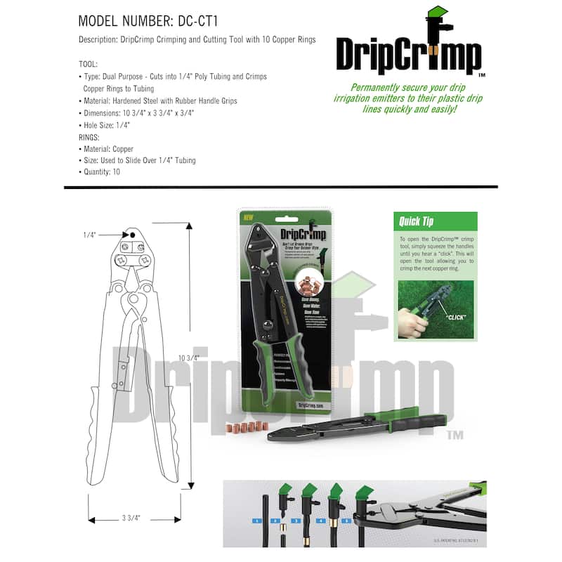 DripCrimp Crimping and Cutting Tool (DC-CT1)