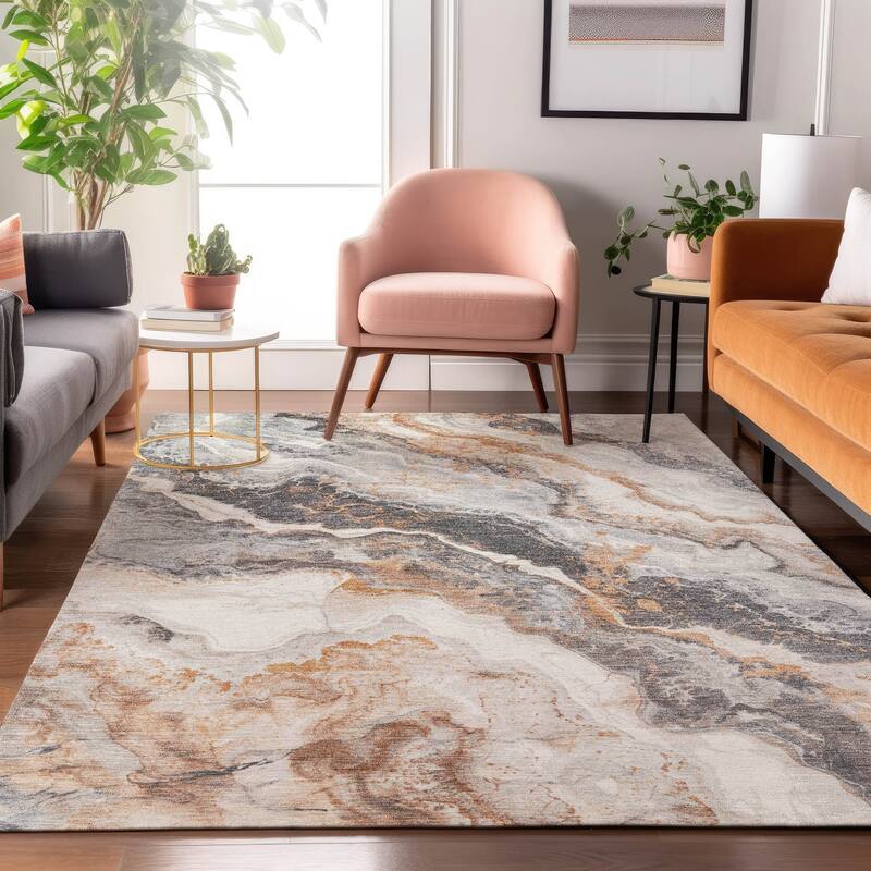 Premium Washable Super Soft Abstract Marble Mayfield Rug