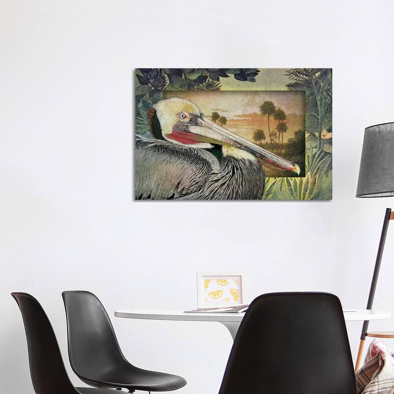 iCanvas "Pelican Paradise I" by Steve Hunziker Canvas Print - 26x40x1.5