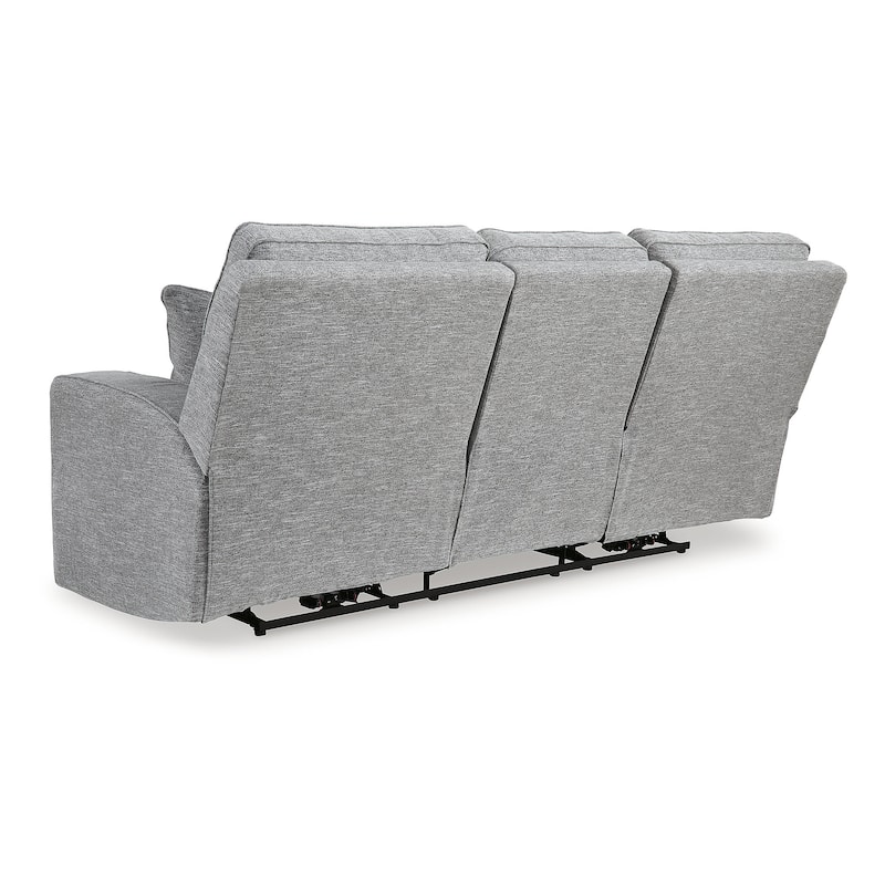 Signature Design by Ashley Biscoe Pewter Power Reclining Sofa - 88" W x 43" D x 42" H