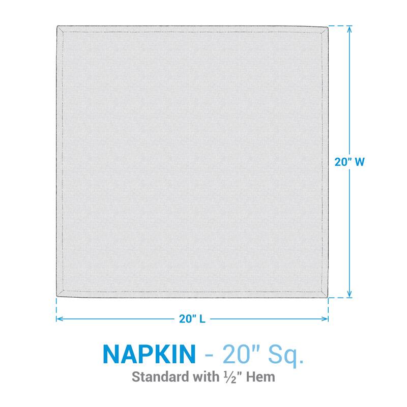 Split P Black Triangles Napkin Set of 4 - 20" X 20"