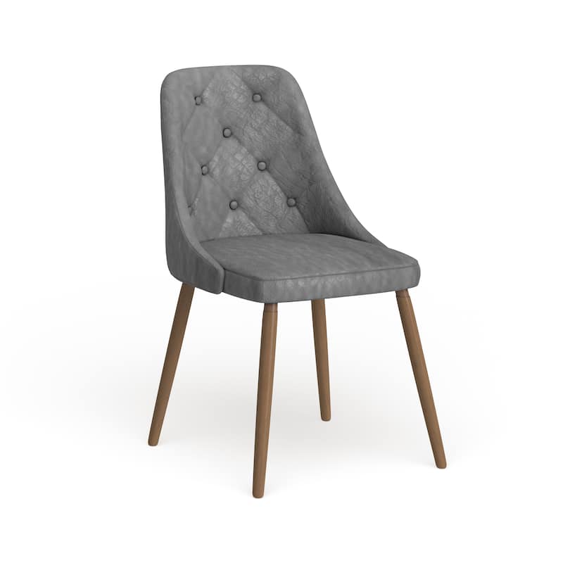 Carson Carrington Arvika Tufted Mid-century Modern Dining/Accent Chair - N/A - Grey