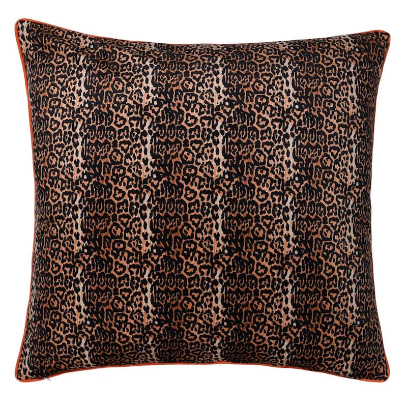 Dann Foley Double Sided Pillow - Monkey Print and Cheetah Velvet - Left