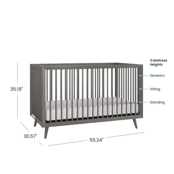 dimension image slide 0 of 3, Child Craft Cranbrook 4-in-1 Convertible Crib