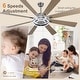 preview thumbnail 30 of 35, Bella Depot 72" Modern Large Ceiling Fan 6-speed Reversible with Dimmable Light and Remote for Family Room