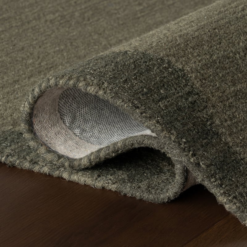 Nate Berkus Ondine Solid Wool Cozy Area Rug