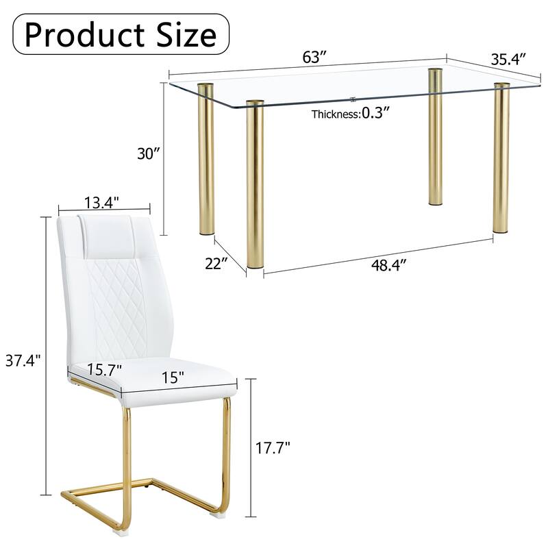 Modern 5pcs Dining Table Set for Kitchen room