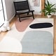 preview thumbnail 3 of 15, SAFAVIEH Handmade Fifth Avenue Regan Mid-Century Modern Wool Rug 2' x 3' - Beige/Black - Rectangle