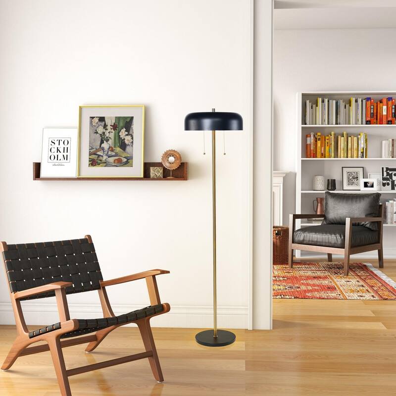 Modern Light Luxury Living Room Floor Lamp/High Angle Lamp - Black