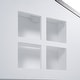 preview thumbnail 7 of 13, Full Size House Platform Bed with LED Lights and Storage, White Finish