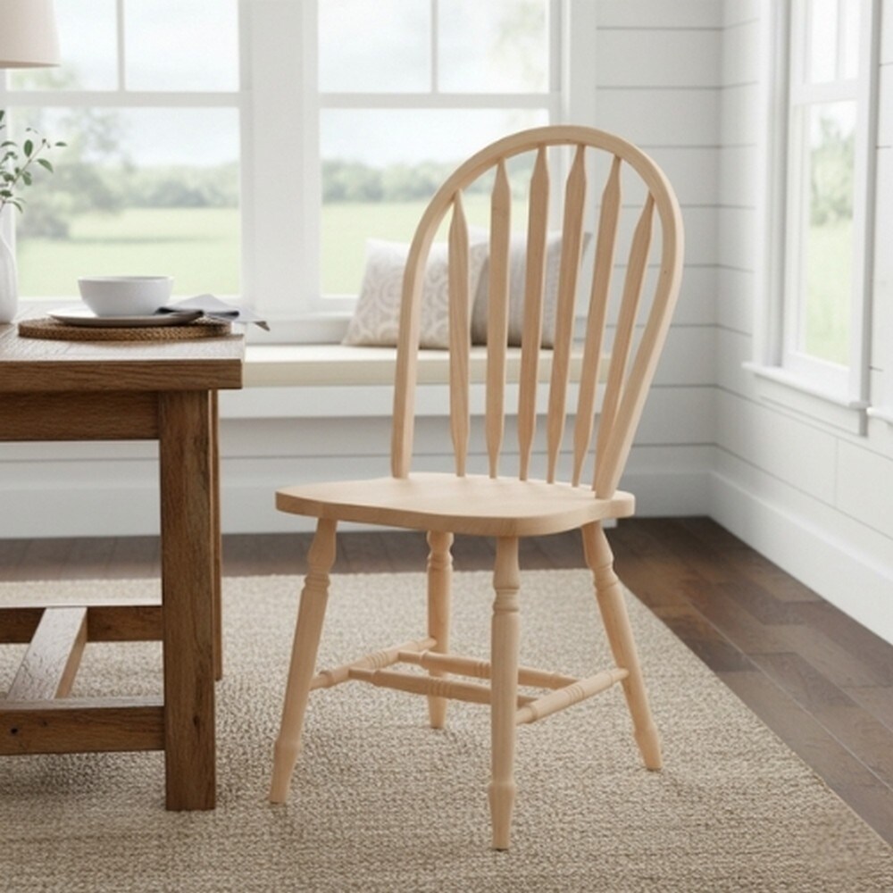 ダイニングチェア Windsor chair International Concepts Windsor Arrowback Chair - Overstock - 18213091
