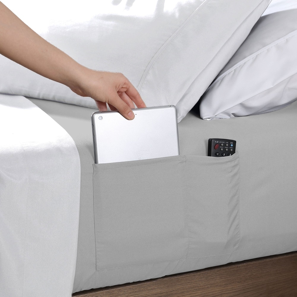 Swift Home 14-Inch Deep Pocket Soft Microfiber Storage Pocket Fitted Sheet