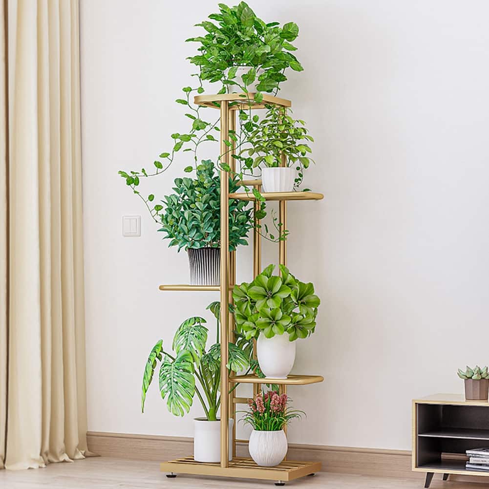 5 Tier Plant Stand Indoor, Multi-Layer Plant Stands For Indoor Plants, Vintage Design Plant Shelf Corner Flower Stand