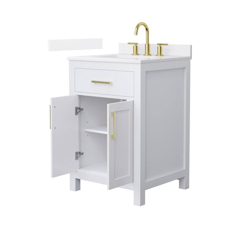 Wyndham Collection WCG2424-24S-QTZ-US3MXX Beckett 24" Free Standing