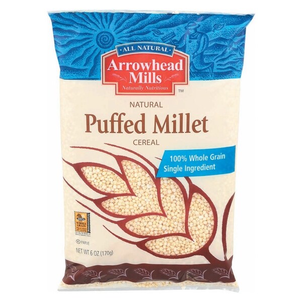 Arrowhead Mills All Natural Puffed Millet Cereal - Case of 12 - 6 oz.