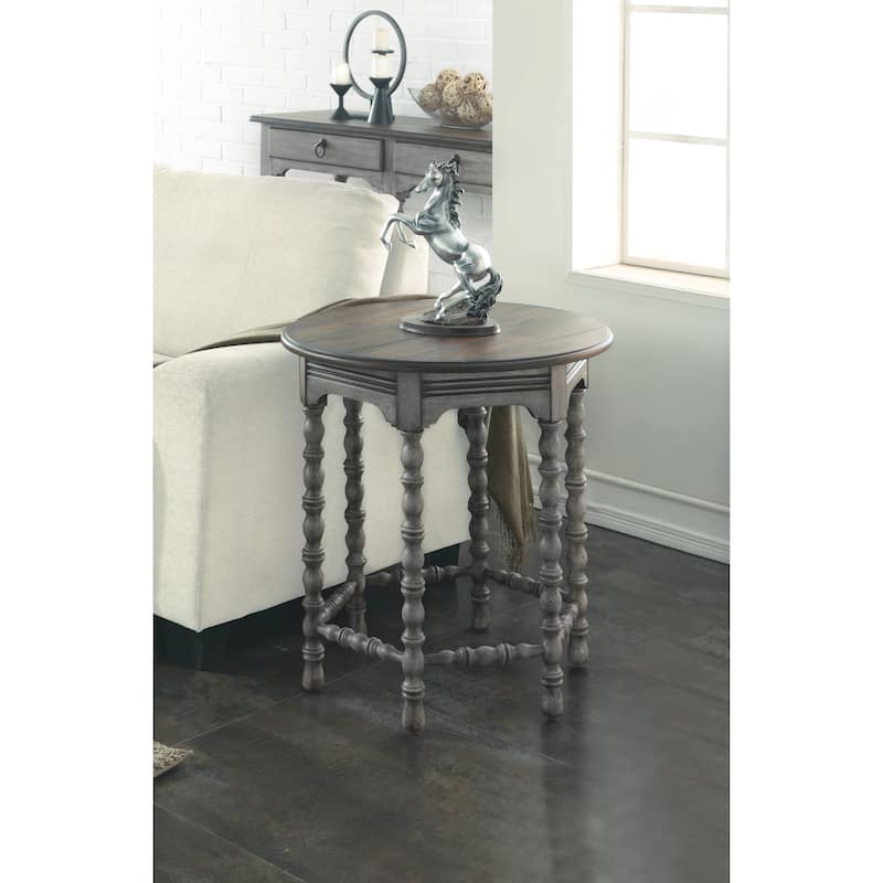 Plymouth Brown Wood Lamp Table by Flexsteel - Brown