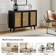 preview thumbnail 50 of 55, Filippo Traditional Rattan 3-Door Sideboard Cabinet by HULALA HOME