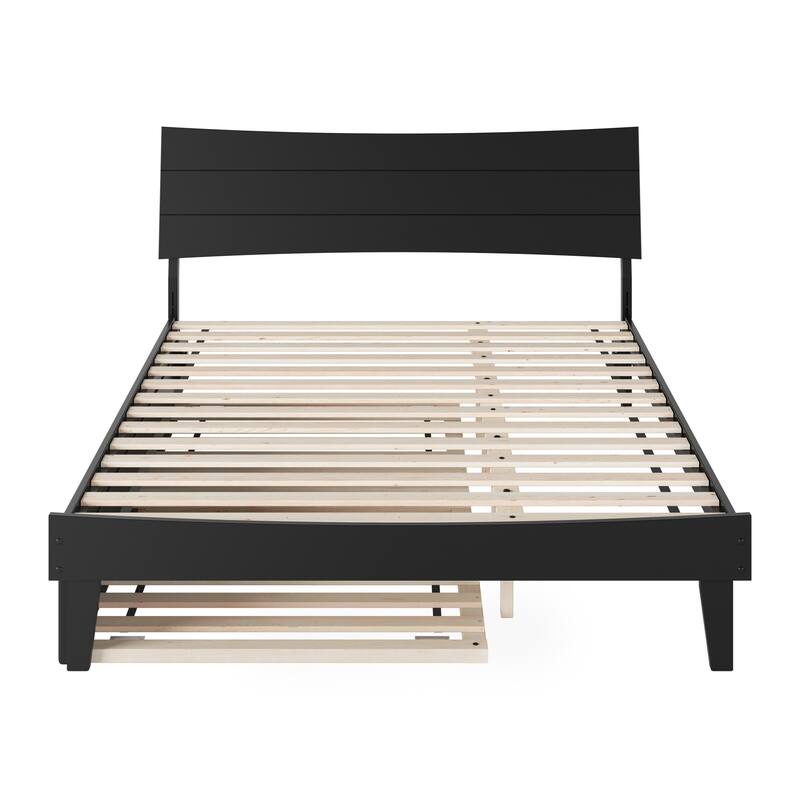 Phoenix Wood Platform Bed with Trundle