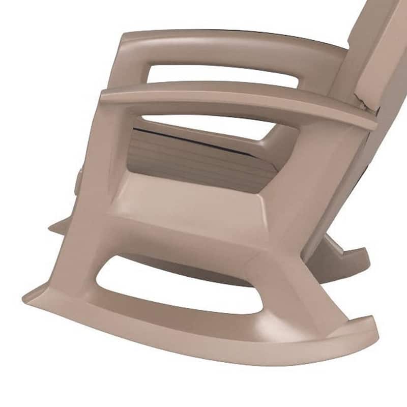 Semco Plastics Rockaway Heavy Duty All-Weather Outdoor Rocking Chair, Green - 26
