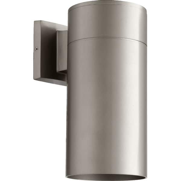 slide 2 of 4, Quorum International Cylinder 12" Tall Outdoor Wall Sconce Graphite