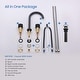 preview thumbnail 10 of 11, Circular X 8" Bathroom Sink Widespread Faucet with Drain Assembly