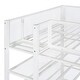 preview thumbnail 38 of 37, Modern Style Twin Size Metal Loft Bed with 4-Tier Shelves and Storage, Creative Structure, Storage Space, Good Stability, Pink