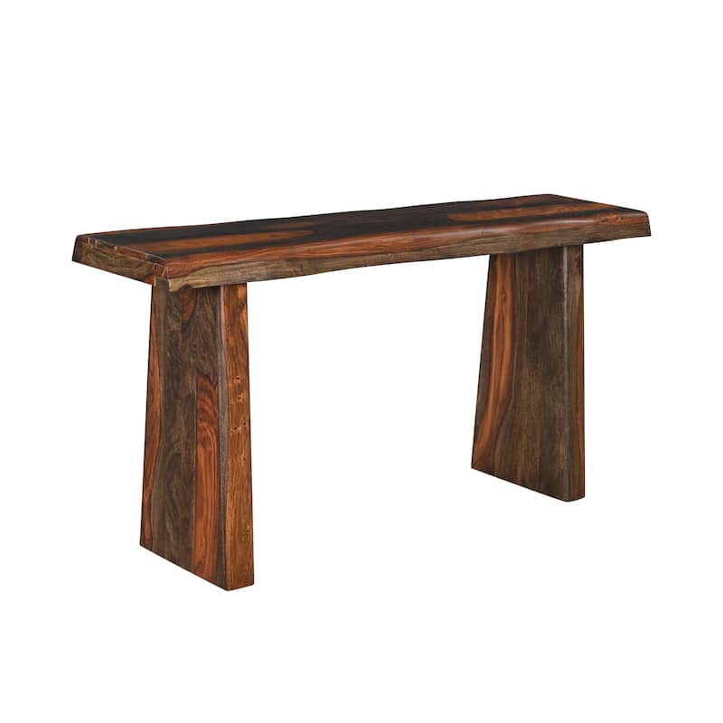 Avenue Live Edge Solid Sheesham Wood 3-Piece Living Room Table Set