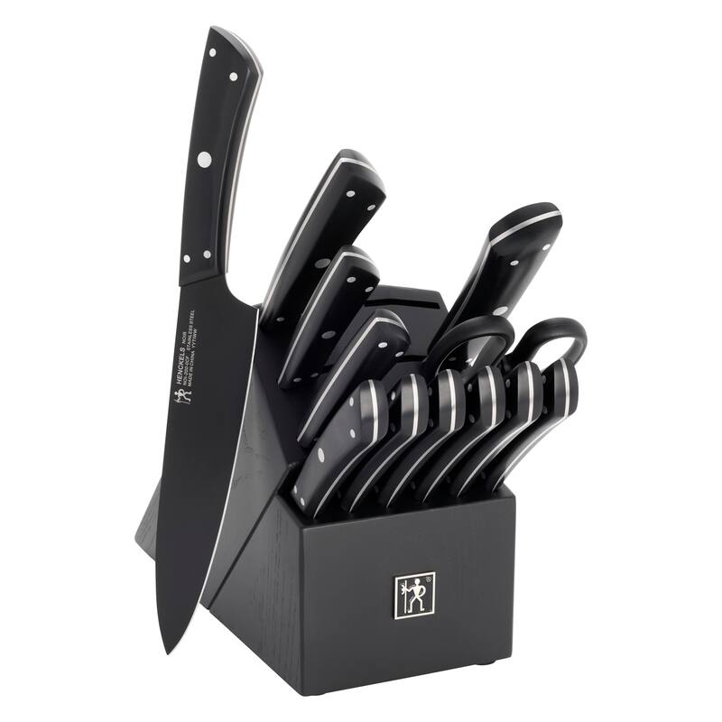 Henckels Noir 13-pc Knife Block Set - Black - Black - 13 Piece - 13-pc
