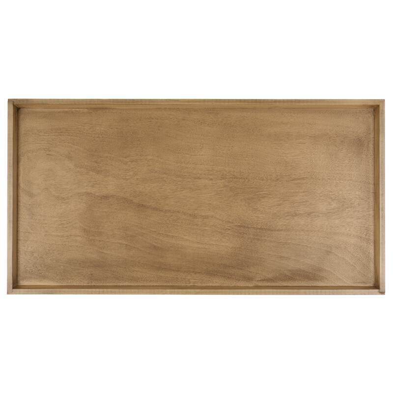 SAFAVIEH Parlee Antique White Coffee Table with Tray - 41.8" x 21.8" x 19" - 42"W x 22"D x 19"H