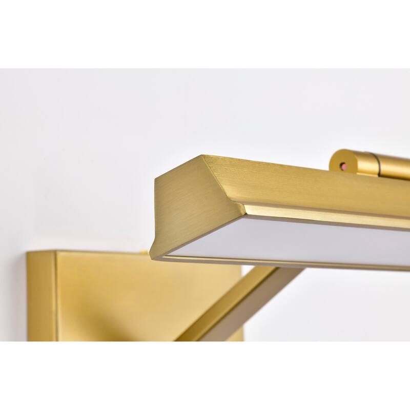 Hazel 1 Foot LED Picture Light 3 CCT Selectable Vintage Brass Finish Acrylic Lens - Vintage Brass