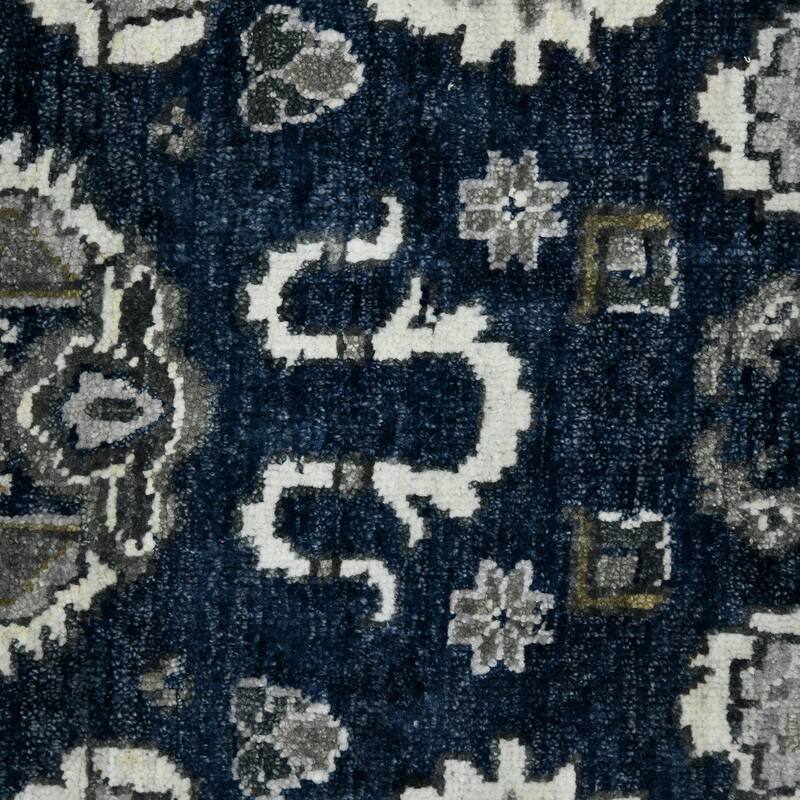 Nuit Arabe Lodi Transitional Bordered Hand-Knotted Area Rug