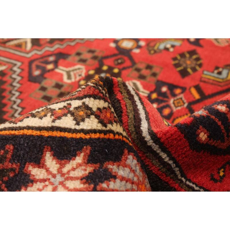 ECARPETGALLERY Hand-knotted Andelz Red Wool Rug - 3'9 x 6'4