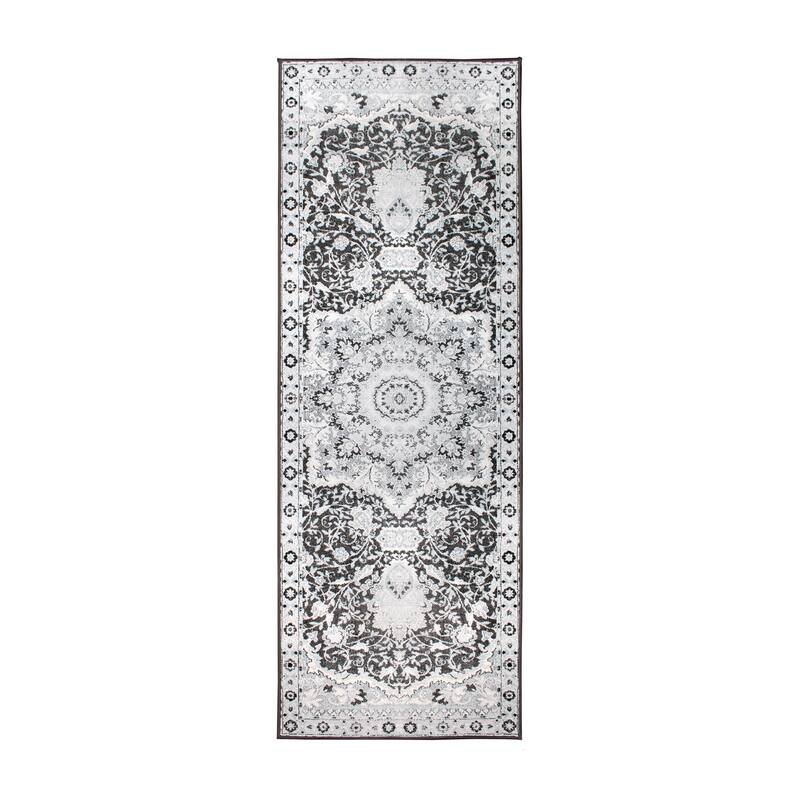 My Magic Carpet Machine Washable Rug Parviz Grey