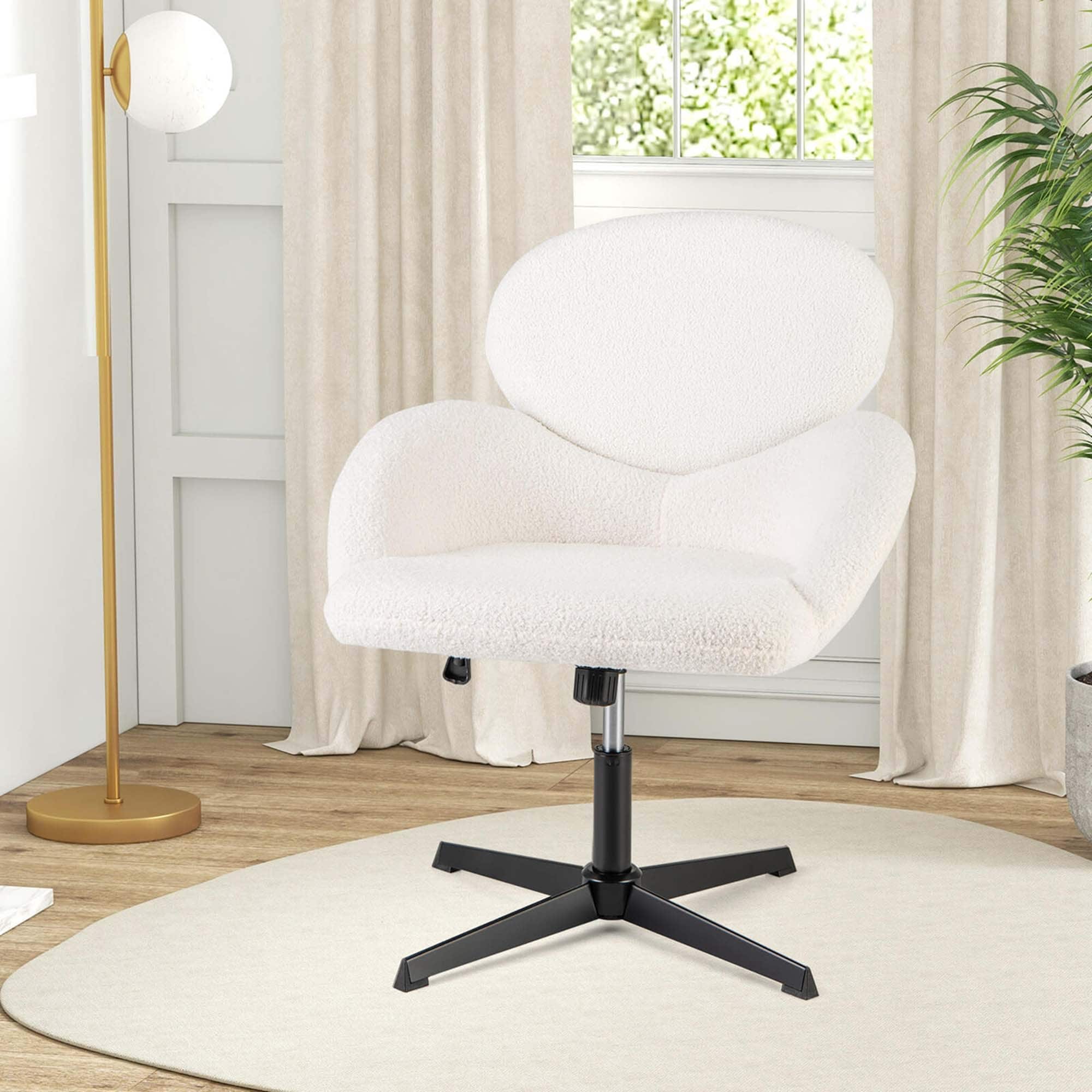 全国送料無料ギフト Cross-legged Chair with Adjustable Height for Home Office ダイニングチェア