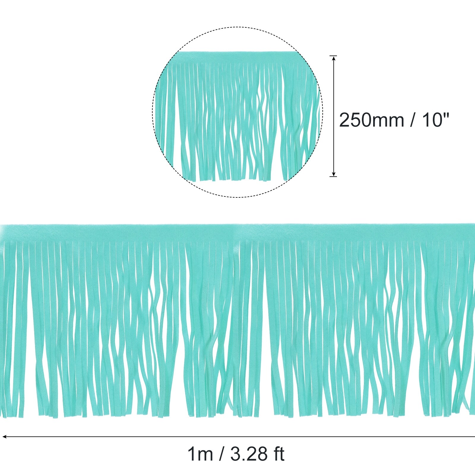 PU Leather Fringe Trim Double Side Leather Sewing Tassel Fringe for DIY Sewing Crafts Skirt