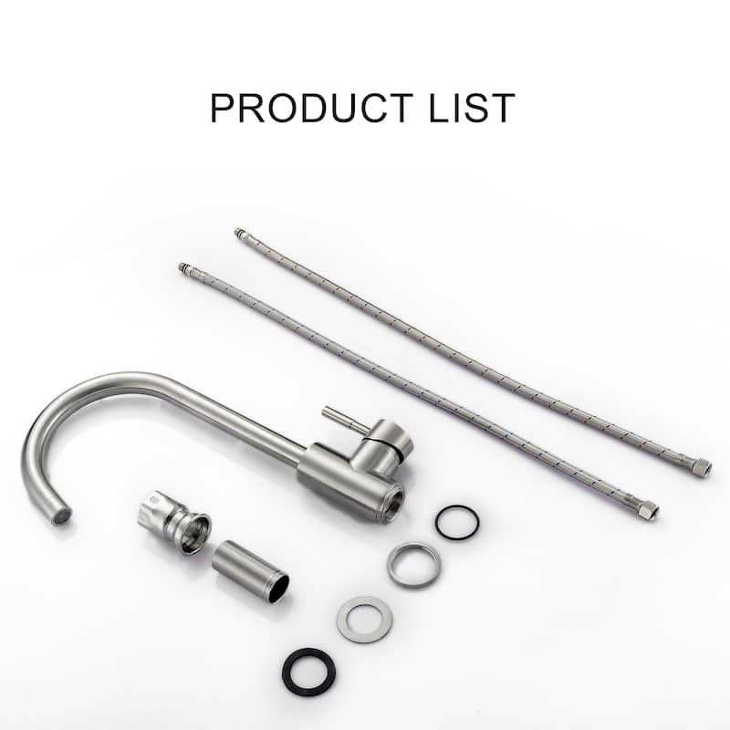 Single Handles Stainless Steel Kitchen Sink Faucet In Brushed Nickel
