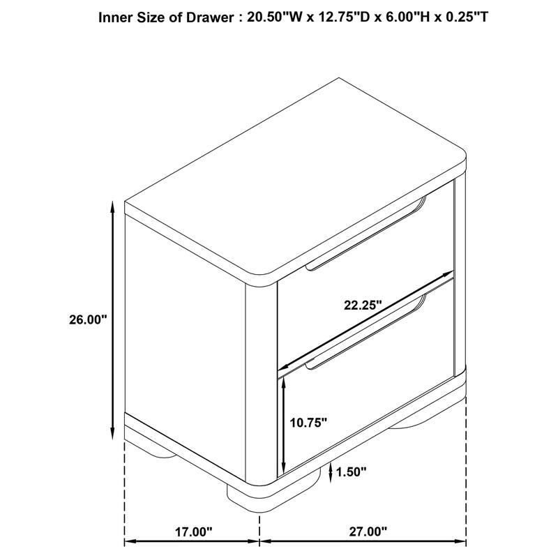 Ladera Bedroom Set Light Elm