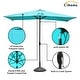preview thumbnail 16 of 44, Clihome 10' x 6'5 Aluminum Rectangular Market Umbrella