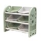 preview thumbnail 5 of 22, Multi-functional Kids Toy Storage Organizer with HDPE Shelf and 6 Bins