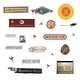 preview thumbnail 1 of 2, Brown & Yellow & Red Harry Potter Signs Wall Decals by RoomMates