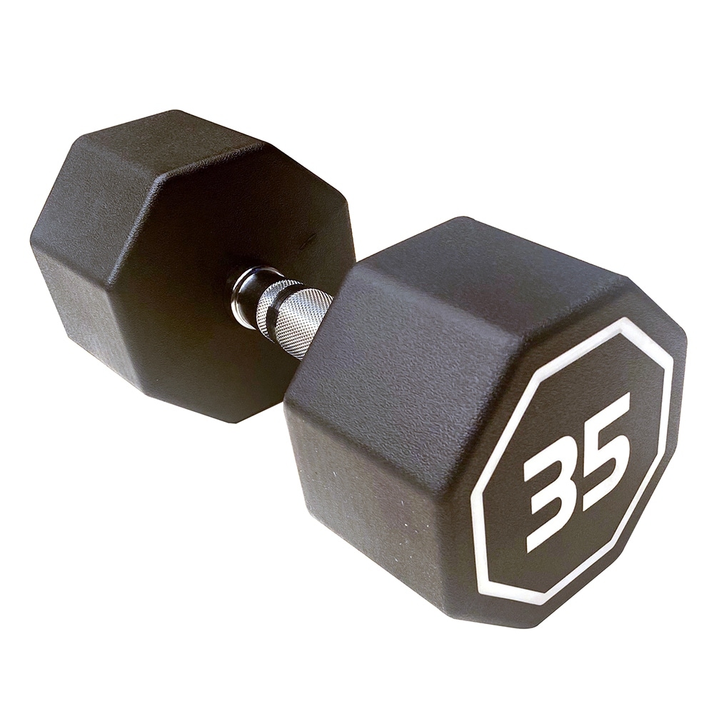 Premium Octagonal Dumbbell Set of 2, 5 lbs, Chrome-Plated Handle