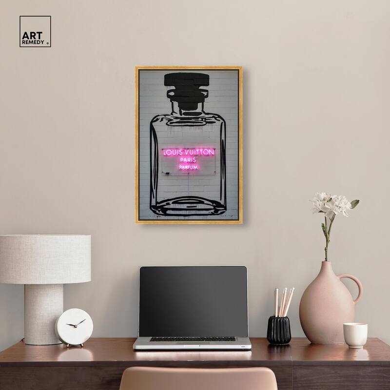 Parisian Parfum Pop Canvas by Art Remedy