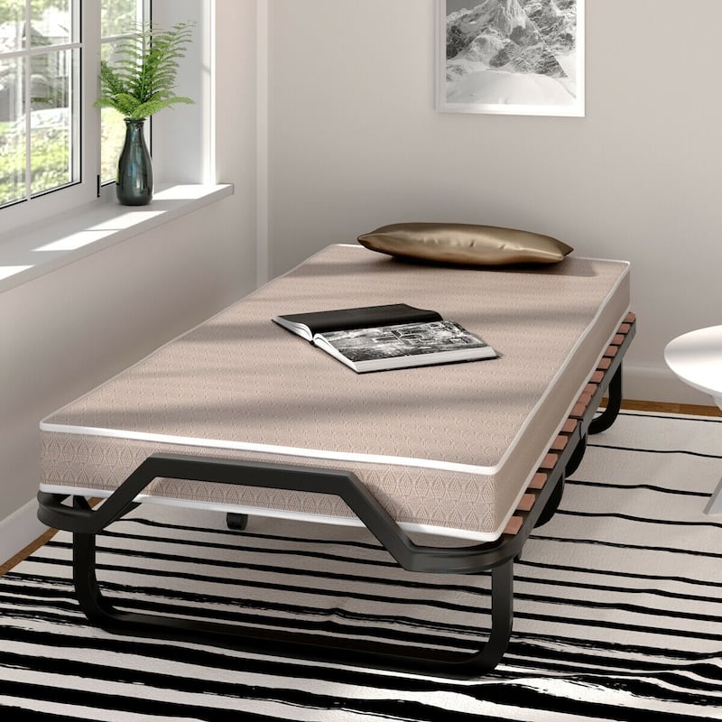 Rollaway Folding Bed with Memory Foam Mattress