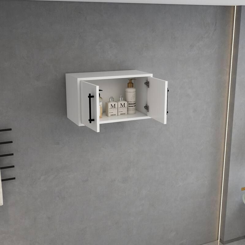 Victoria 24 Inches Floating Top Cabinet with Smart Motion Sensor Light - 23.9