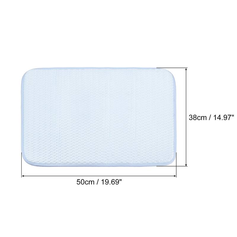 Reversible Dish Drying Mat, Microfiber Dish Draining Mat Non-slip